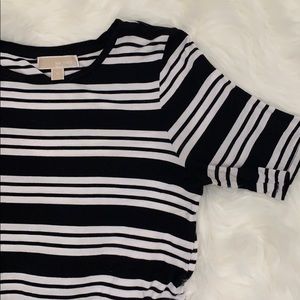 Michael Kors Striped Fitted Dress